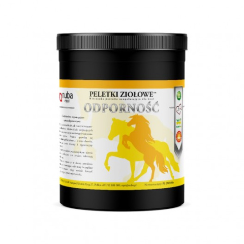 Odporność - Zioła dla koni - Peletki Ziołowe - Nuba Equi 1300g Odporność - Zioła dla koni - Peletki Ziołowe - Nuba Equi 1300g