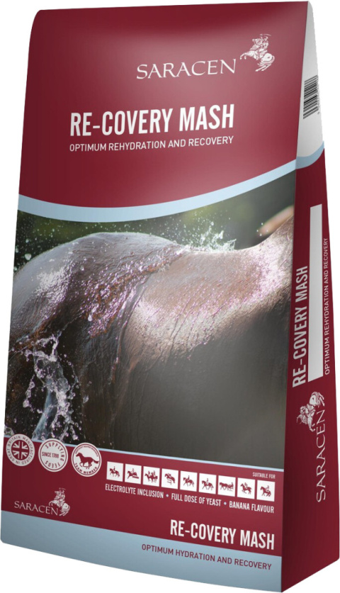 SARACEN Re - covery Mash 20kg - mesz dla koni o smaku bananowym SARACEN Re - covery Mash 20kg - mesz dla koni o smaku bananowym