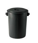 Beczka na paszę z pokrywą, czarny, 70l, Kerbl