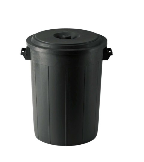 Beczka na paszę z pokrywą, czarny, 70l, Kerbl Beczka na paszę z pokrywą, czarny, 70l, Kerbl