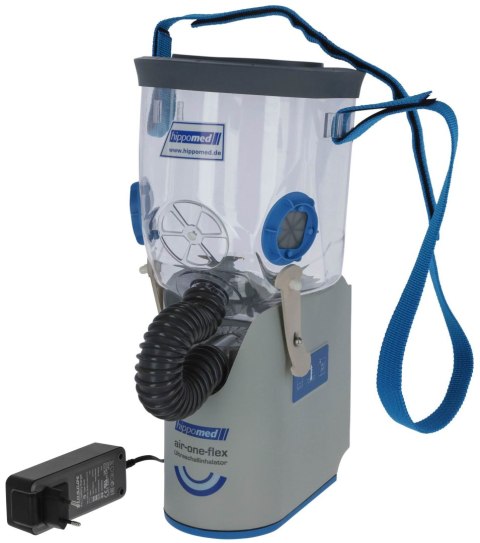 Inhalator dla konia AirOne Flex, bezprzewodowy, z maską dla koni gorącokrwistych, Hippomed Inhalator dla konia AirOne Flex, bezprzewodowy, z maską dla koni gorącokrwistych, Hippomed
