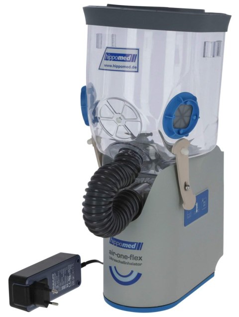 Inhalator dla konia AirOne Flex, bezprzewodowy, z maską dla koni gorącokrwistych, Hippomed Inhalator dla konia AirOne Flex, bezprzewodowy, z maską dla koni gorącokrwistych, Hippomed