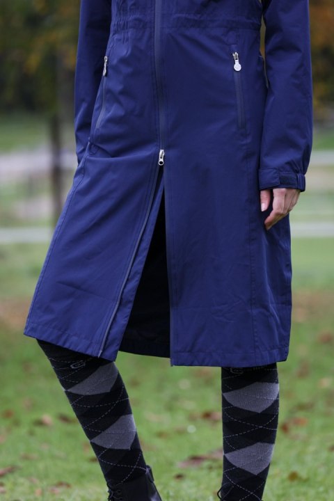 Płaszcz jeździecki przeciwdeszczowy dla kobiet, granatowy, M, Covalliero Płaszcz jeździecki przeciwdeszczowy dla kobiet, granatowy, M, Covalliero