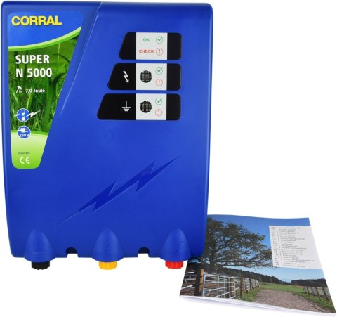 Elektryzator sieciowy Corral N 5000, na dziki, dla koni, byków, bydła, owiec i kóz, 7,0 J Elektryzator sieciowy Corral N 5000, na dziki, dla koni, byków, bydła, owiec i kóz, 7,0 J