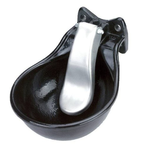 Poidło żeliwne z językiem z blachy nierdzewnej, czarne, 1,45 l, Kerbl Poidło żeliwne z językiem z blachy nierdzewnej, czarne, 1,45 l, Kerbl