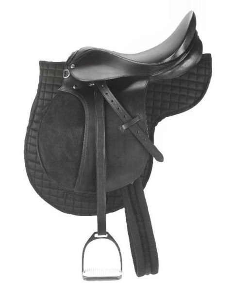 Siodło wszechstronne, roz. Pony 16,0", czarny, komplet, Covalliero Siodło wszechstronne, roz. Pony 16,0", czarny, komplet, Covalliero