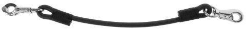 Elastyczna linka do przywiązywania konia, czarny, 60 cm, Kerbl