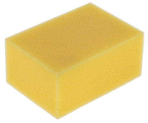 Gąbka do czyszczenia konia z wiskozy, żółty, 10 x 7,5 x 4 cm, Covalliero