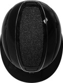 Kask jeździecki Elite Polo, lakierowany czarny, 53-55 cm, Covalliero