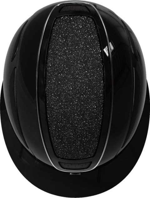 Kask jeździecki Elite Polo, lakierowany czarny, 53-55 cm, Covalliero Kask jeździecki Elite Polo, lakierowany czarny, 53-55 cm, Covalliero