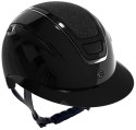 Kask jeździecki Elite Polo, lakierowany czarny, 53-55 cm, Covalliero