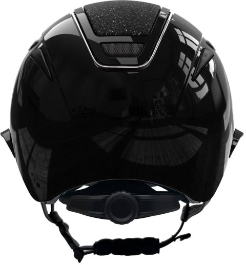 Kask jeździecki Elite Polo, lakierowany czarny, 53-55 cm, Covalliero Kask jeździecki Elite Polo, lakierowany czarny, 53-55 cm, Covalliero