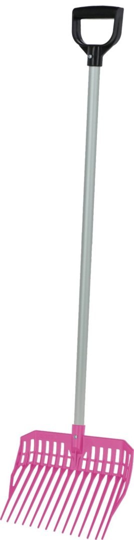 Widły do stajni EcoFork Mini, z trzonkiem, różowy, Kerbl Widły do stajni EcoFork Mini, z trzonkiem, różowy, Kerbl